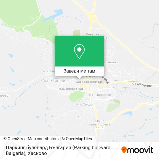 Паркинг булевард България (Parking bulevard Balgaria) карта