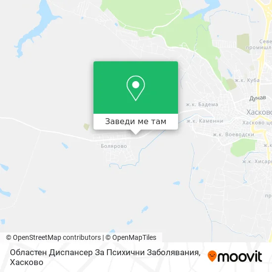 Областен Диспансер За Психични Заболявания карта