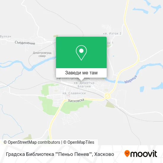 Градска Библиотека ""Пеньо Пенев"" карта