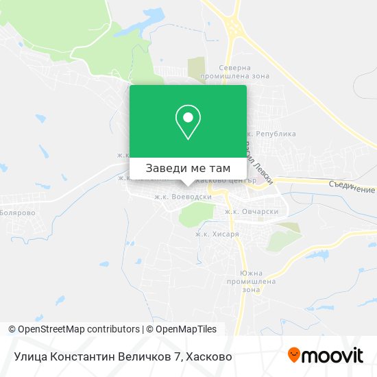 Улица Константин Величков 7 карта