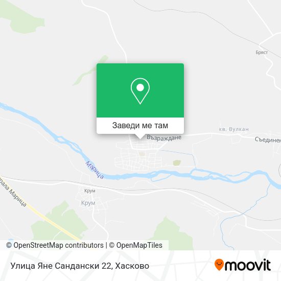 Улица Яне Сандански 22 карта