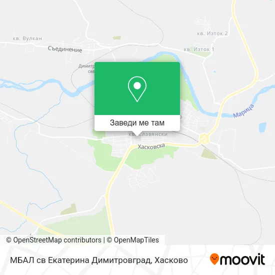 МБАЛ св Екатерина Димитровград карта