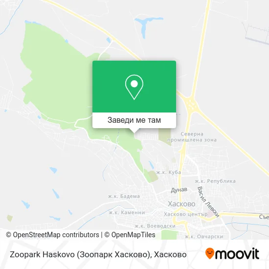 Zoopark Haskovo (Зоопарк Хасково) карта