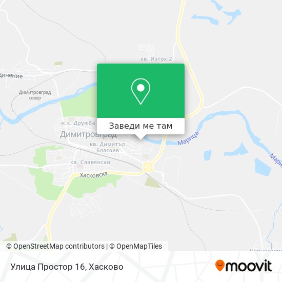 Улица Простор 16 карта