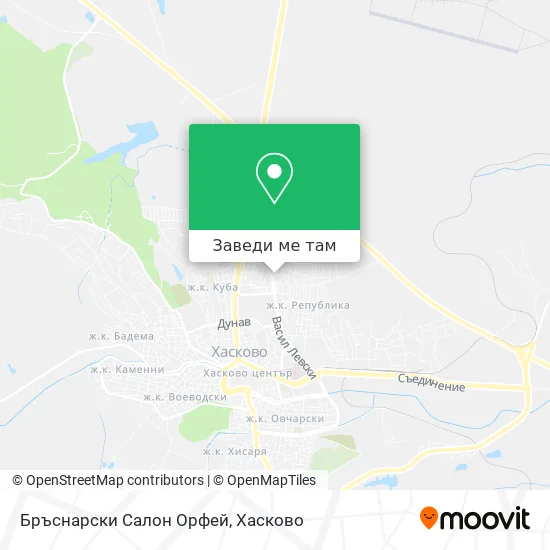 Бръснарски Салон Орфей карта