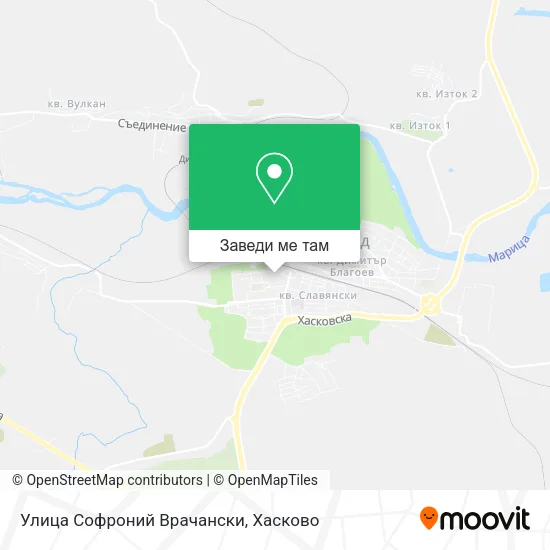 Улица Софроний Врачански карта