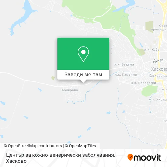 Център за кожно-венерически заболявания карта