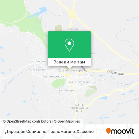 Дирекция Социално Подпомагане карта