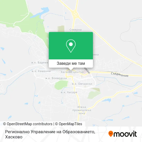 Регионално Управление на Образованието карта
