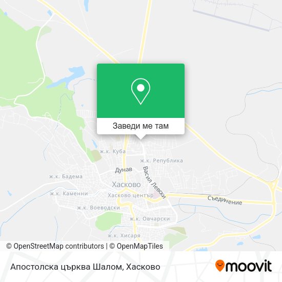 Апостолска църква Шалом карта