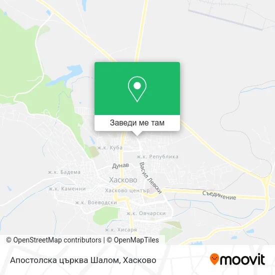 Апостолска църква Шалом карта