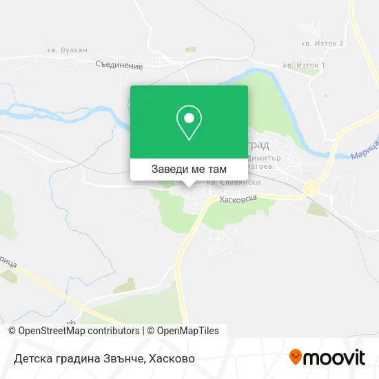 Детска градина Звънче карта