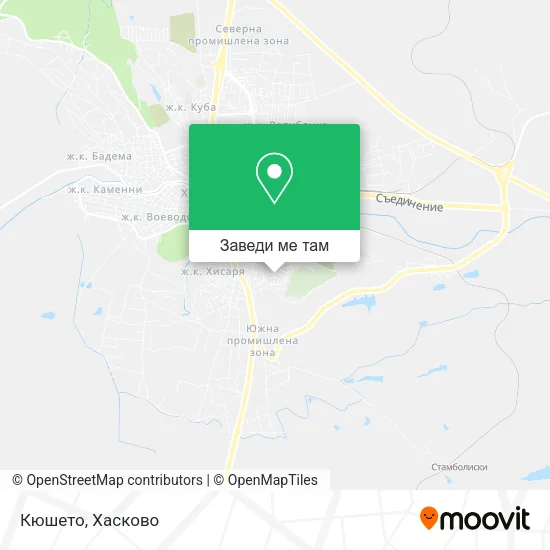 Кюшето карта