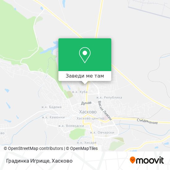 Градинка Игрище карта