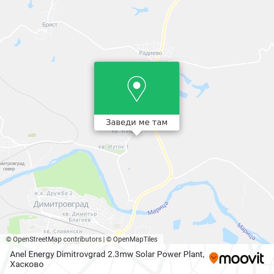 Anel Energy Dimitrovgrad 2.3mw Solar Power Plant карта