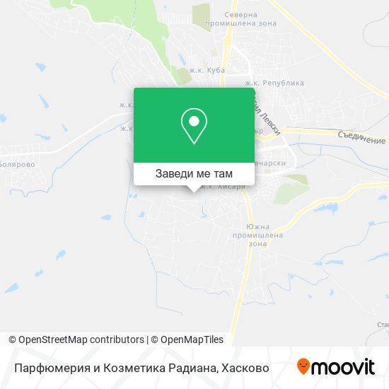 Парфюмерия и Козметика Радиана карта