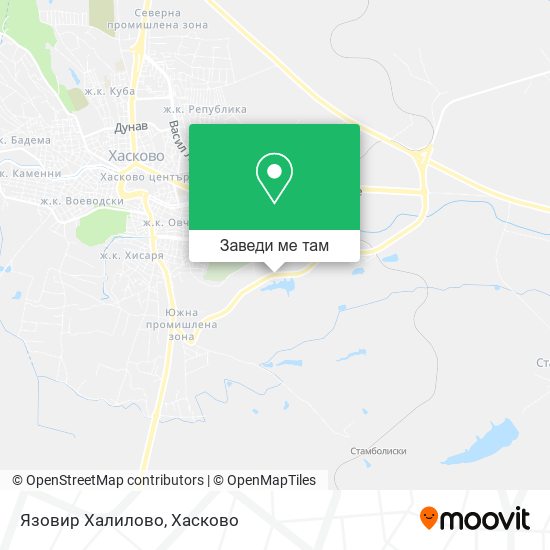 Язовир Халилово карта