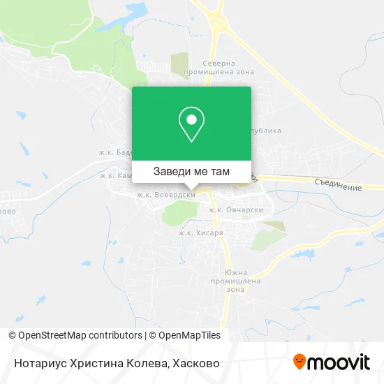 Нотариус Христина Колева карта