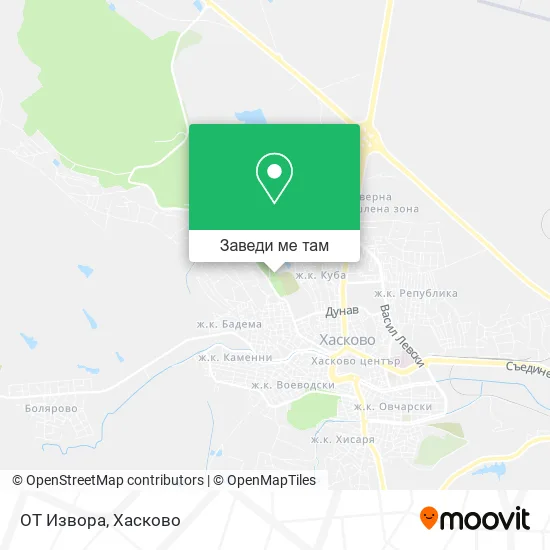 ОТ Извора карта