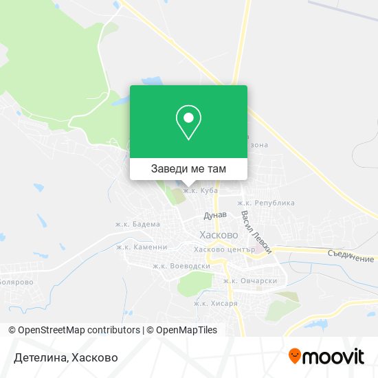 Детелина карта