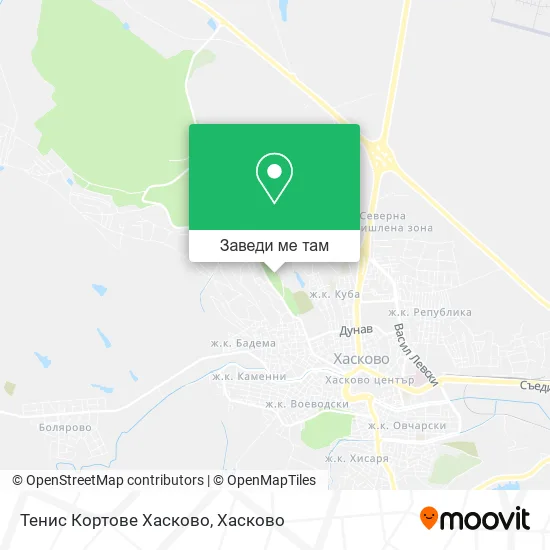 Тенис Кортове Хасково карта
