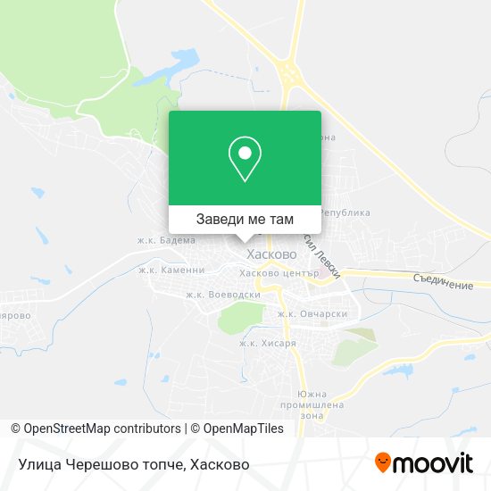 Улица Черешово топче карта