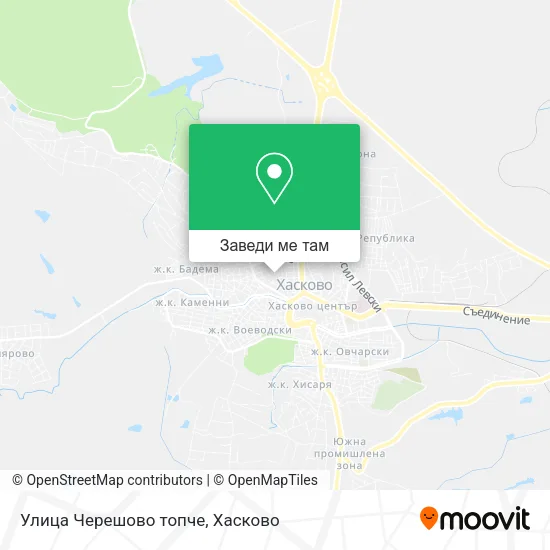 Улица Черешово топче карта