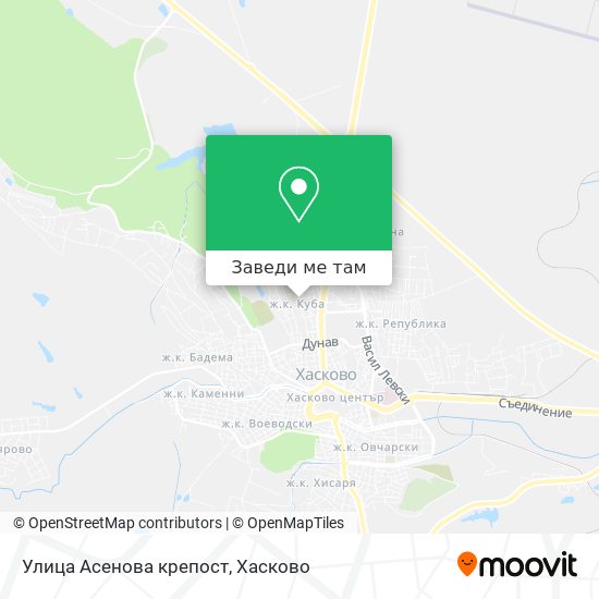 Улица Асенова крепост карта