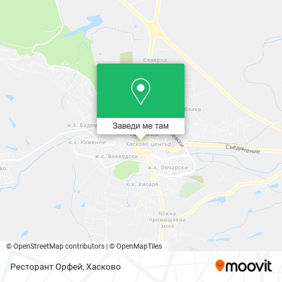 Ресторант Орфей карта