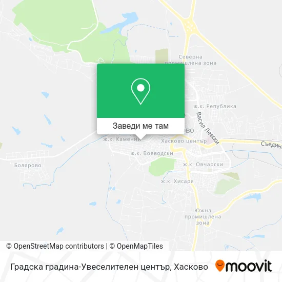 Градска градина-Увеселителен център карта