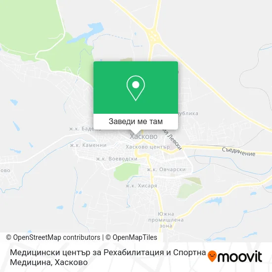 Медицински център за Рехабилитация и Спортна Медицина карта