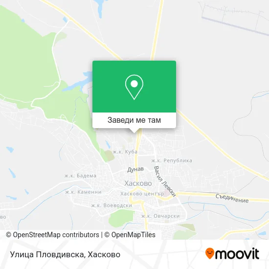 Улица Пловдивска карта