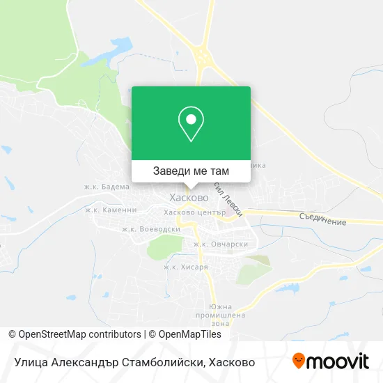 Улица Александър Стамболийски карта
