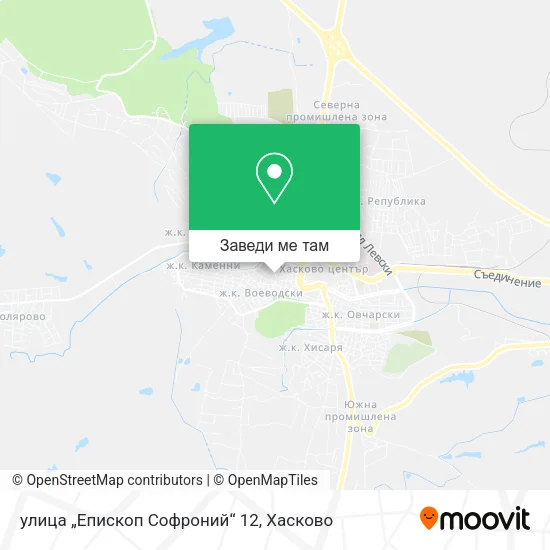 улица „Епископ Софроний“ 12 карта