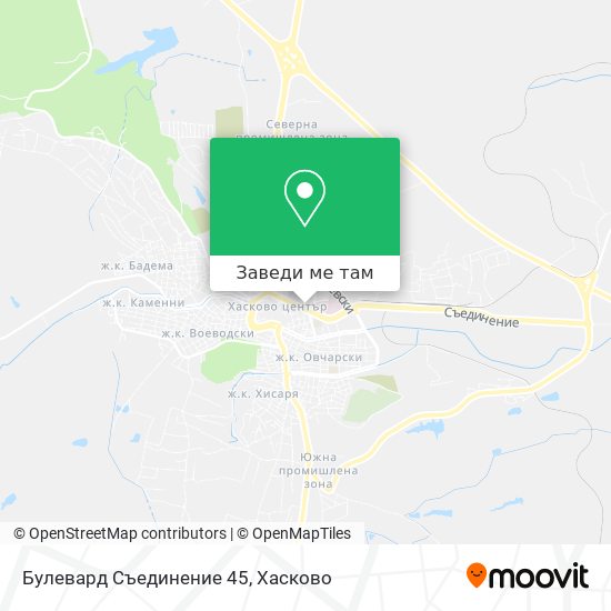 Булевард Съединение 45 карта