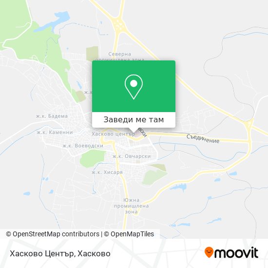 Хасково Център карта