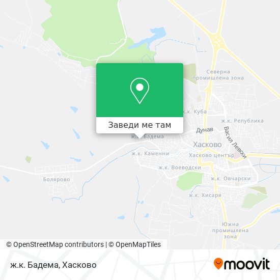 ж.к. Бадема карта