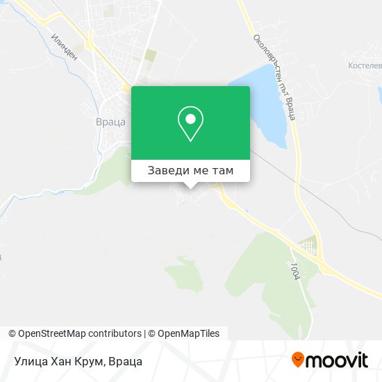 Улица Хан Крум карта