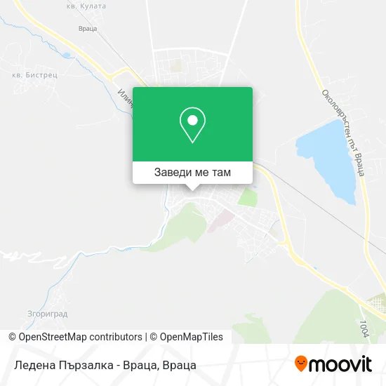 Ледена Пързалка - Враца карта