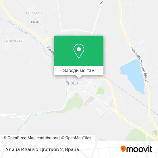 Улица Иванчо Цветков 2 карта