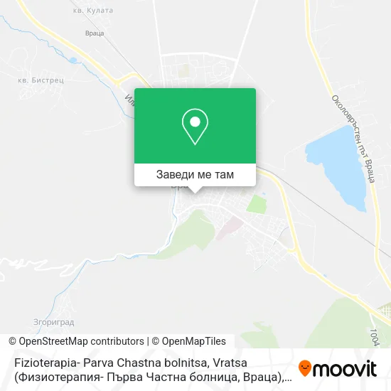 Fizioterapia- Parva Chastna bolnitsa, Vratsa (Физиотерапия- Първа Частна болница, Враца) карта