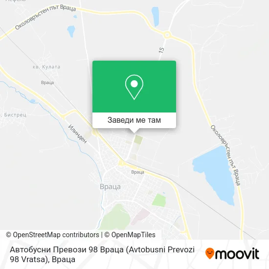 Автобусни Превози 98 Враца (Avtobusni Prevozi 98 Vratsa) карта