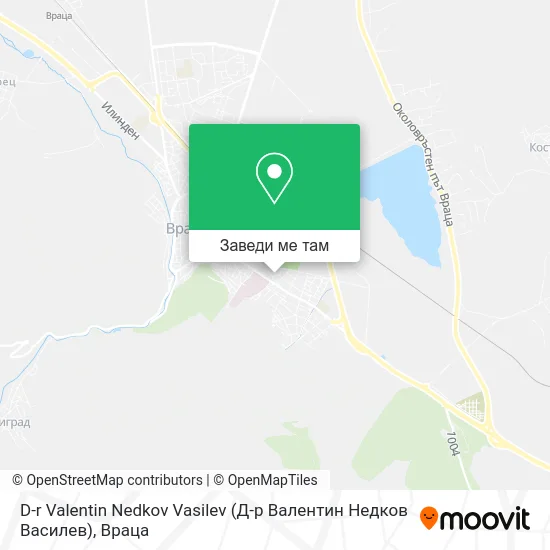 D-r Valentin Nedkov Vasilev (Д-р Валентин Недков Василев) карта