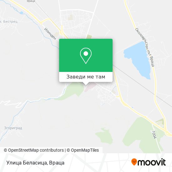 Улица Беласица карта