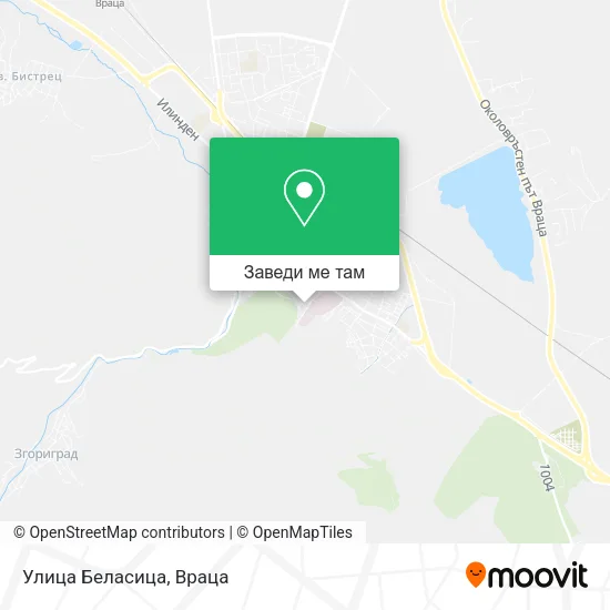 Улица Беласица карта