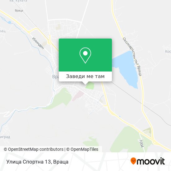 Улица Спортна 13 карта