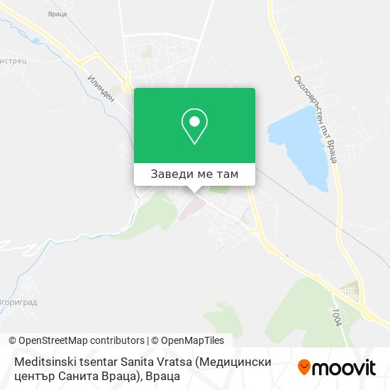 Meditsinski tsentar Sanita Vratsa (Медицински център Санита Враца) карта
