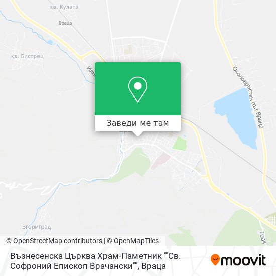 Възнесенска Църква Храм-Паметник ""Св. Софроний Епископ Врачански"" карта