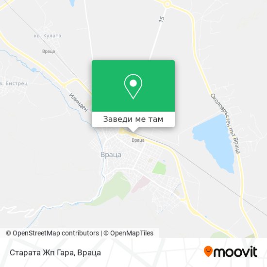 Старата Жп Гара карта