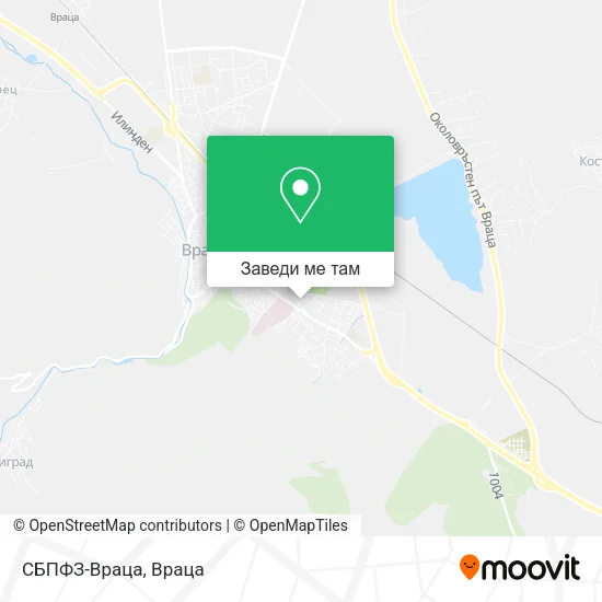 СБПФЗ-Враца карта